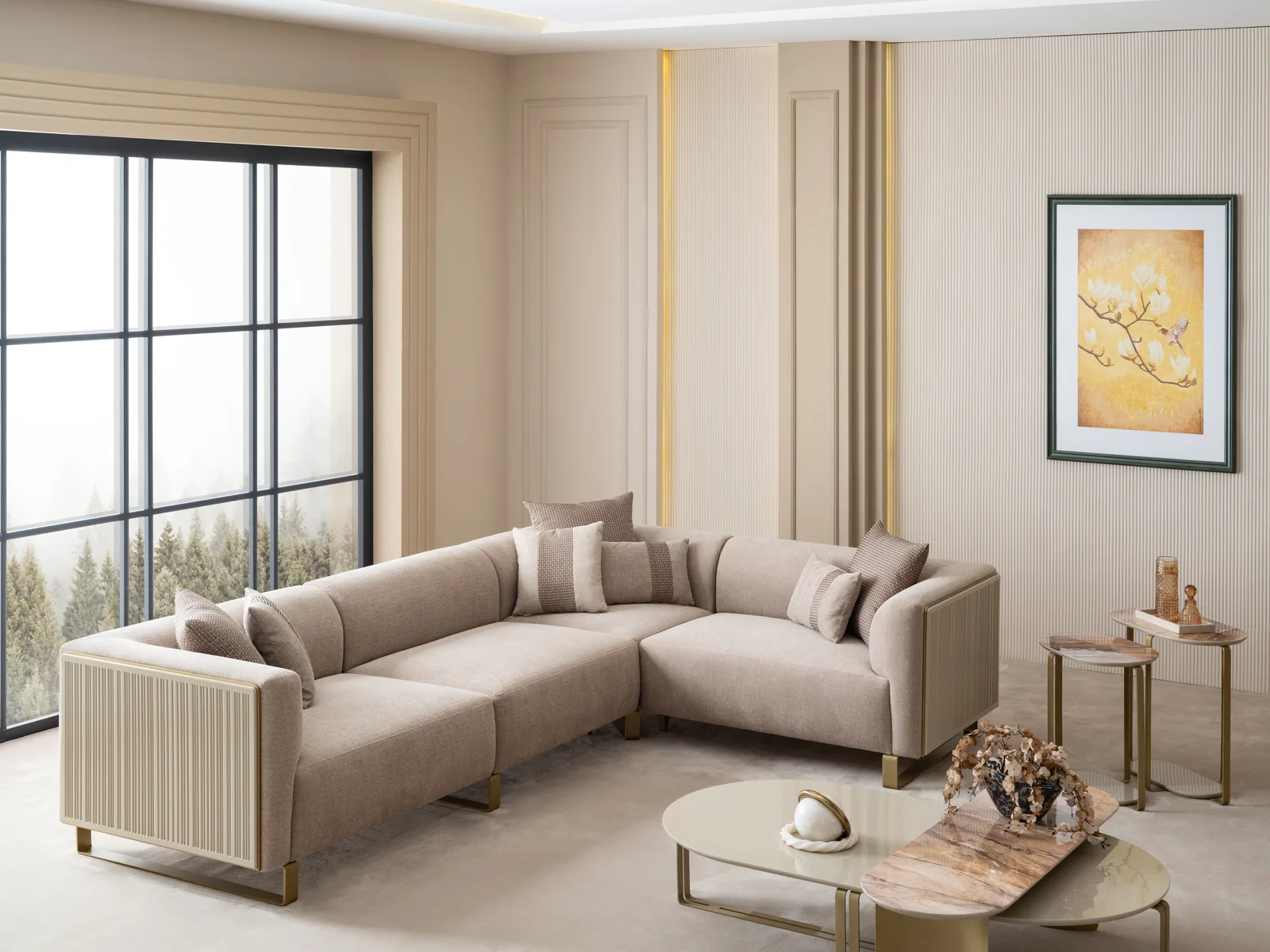 Massimo Corner Sofa Set - 3