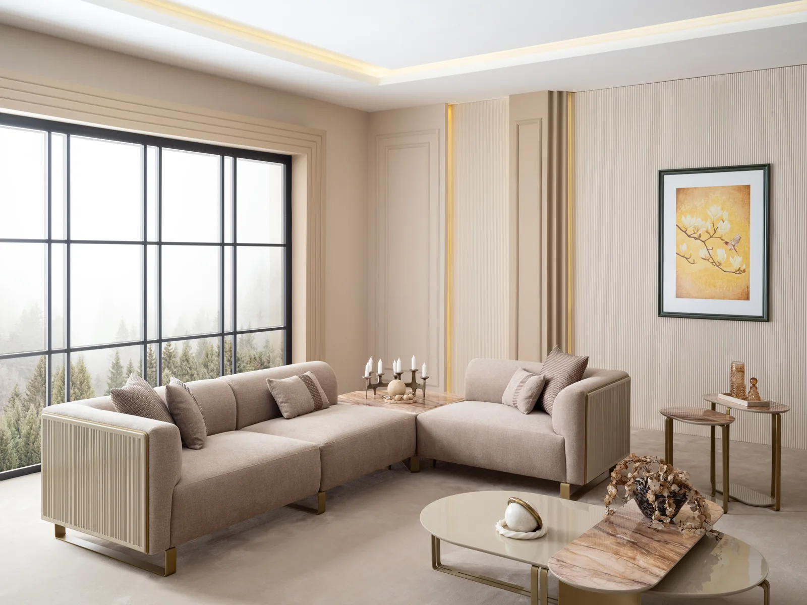Massimo Corner Sofa Set - 2