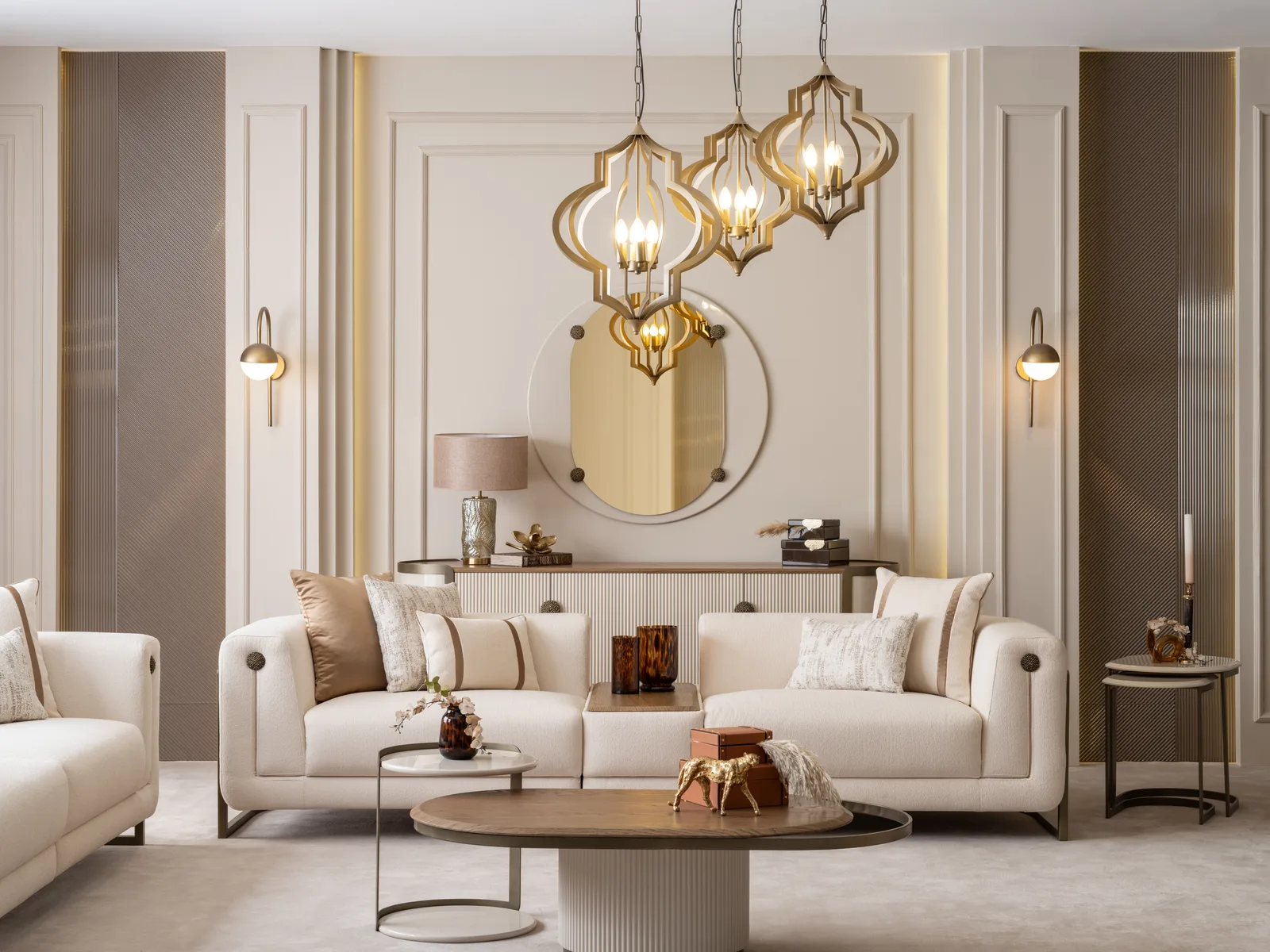 Mocha Sofa Set - 4
