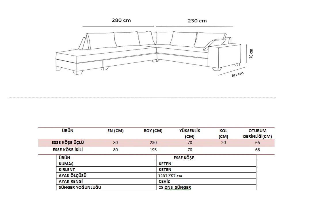 Besse Köşe Koltuk Takimi